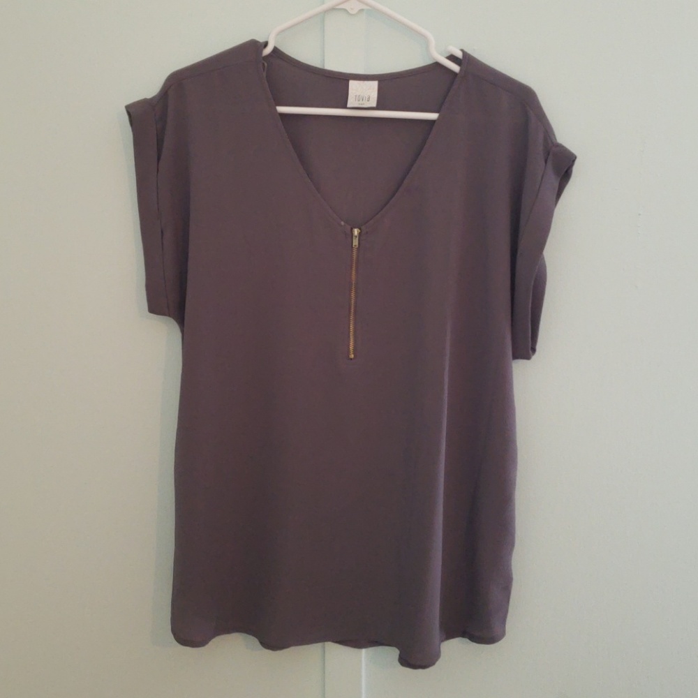 Tovia gray blouse